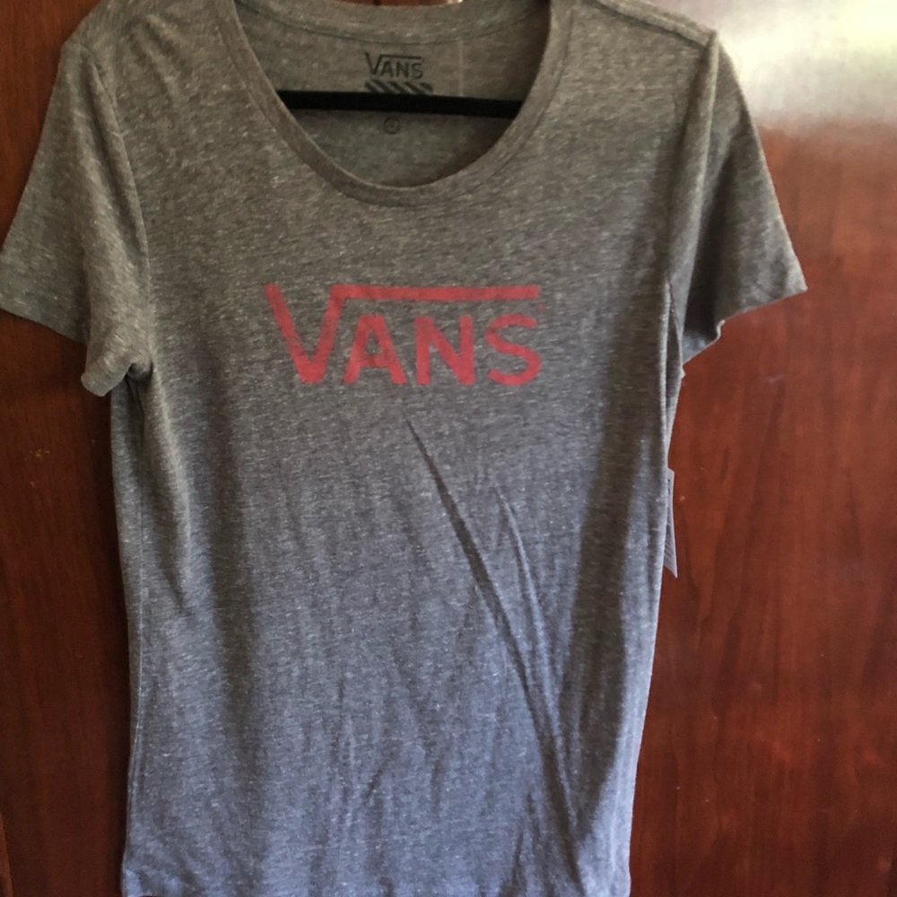 Vans Gray Logo T-Shirt Sz XL NWT